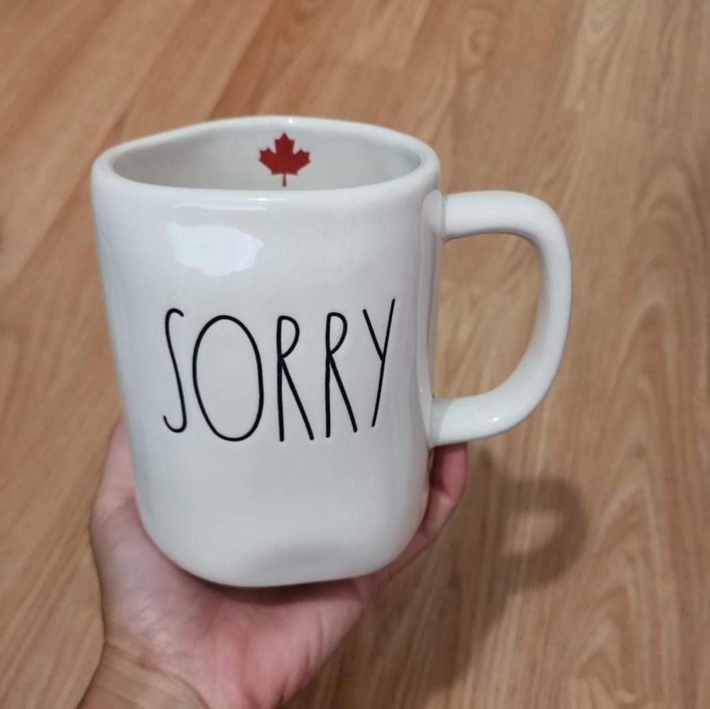 Rae dunn sorry mug